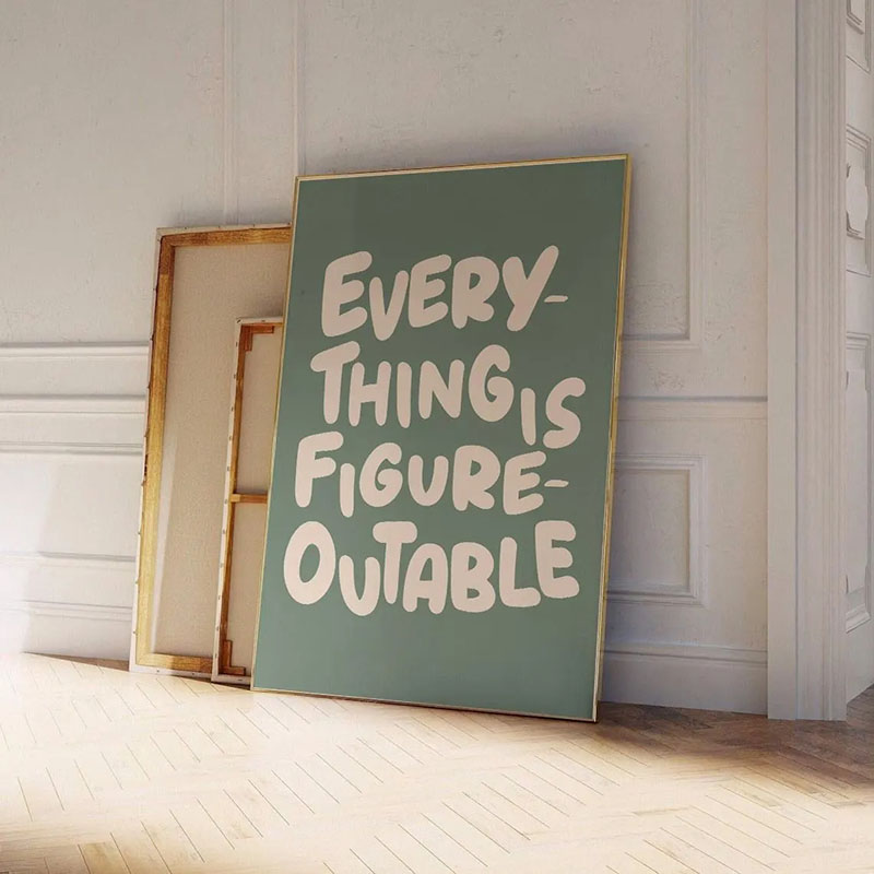 Póster con cita inspiradora, a - Home Decor Quotes Ideas reseña y precio