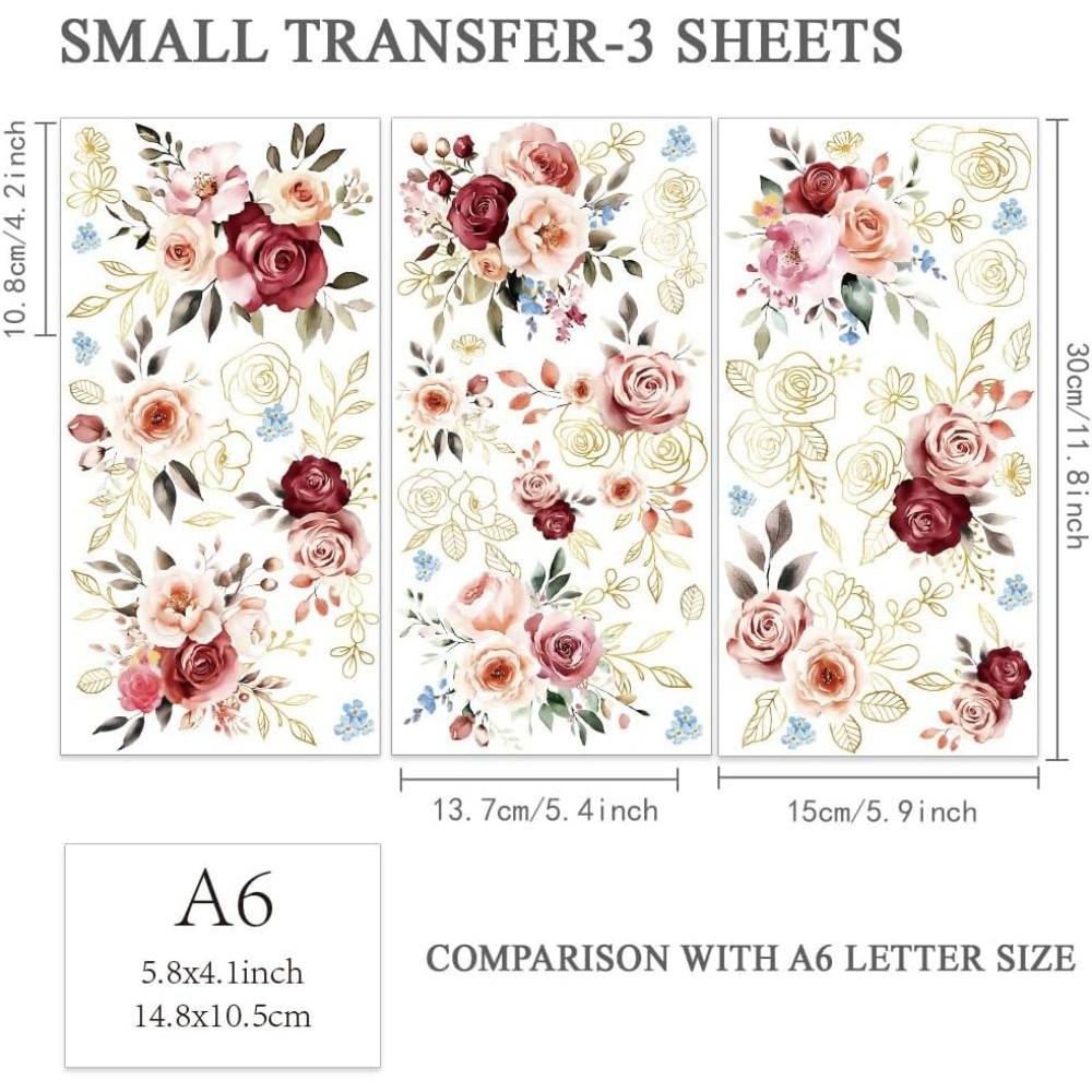 3 unids/set de rosas de acuare - Home Decor Flowers reseña y precio
