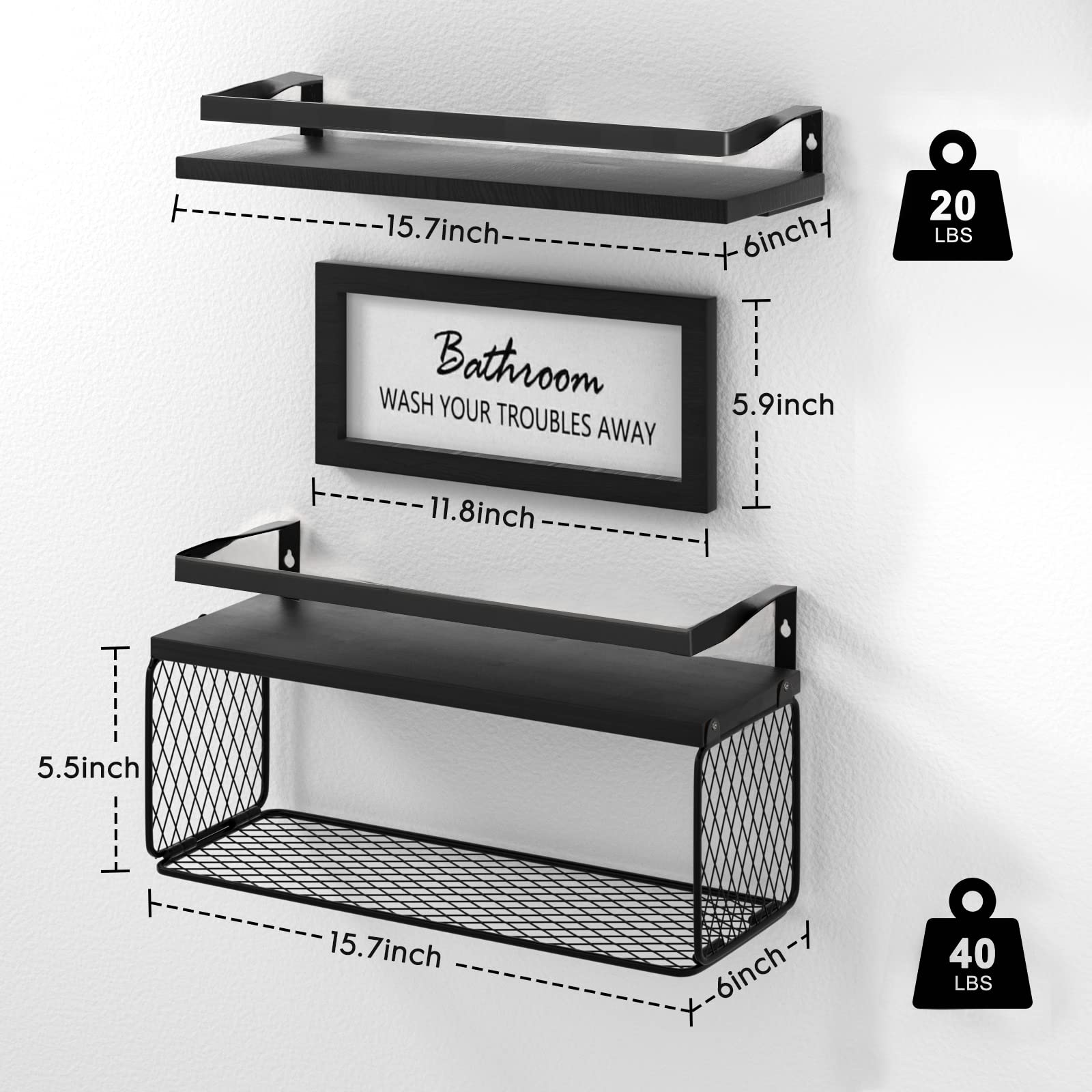 Estantes Flotantes con Cesta d - Woven Wall Basket reseña y precio