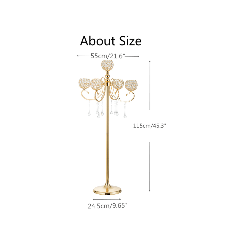 Candelabro de pie para centros - Home Decor Ai Free reseña y precio