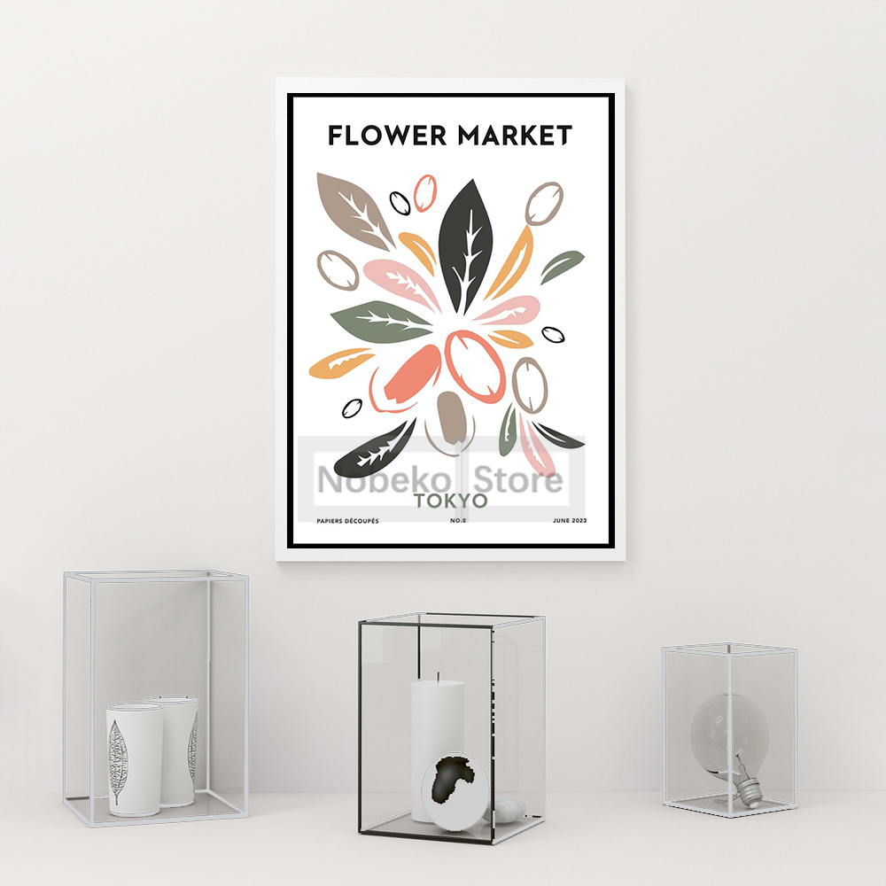 Póster de mercado de flores de - Home Decor London reseña y precio