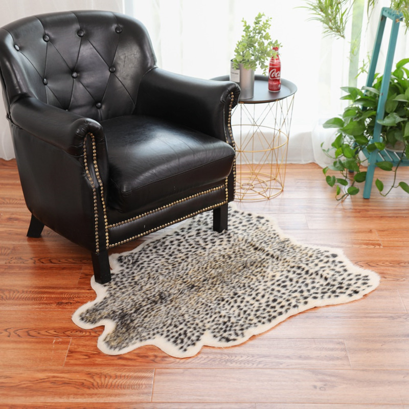 Alfombra de piel sintética con - Cowhide Rug Faux reseña y precio