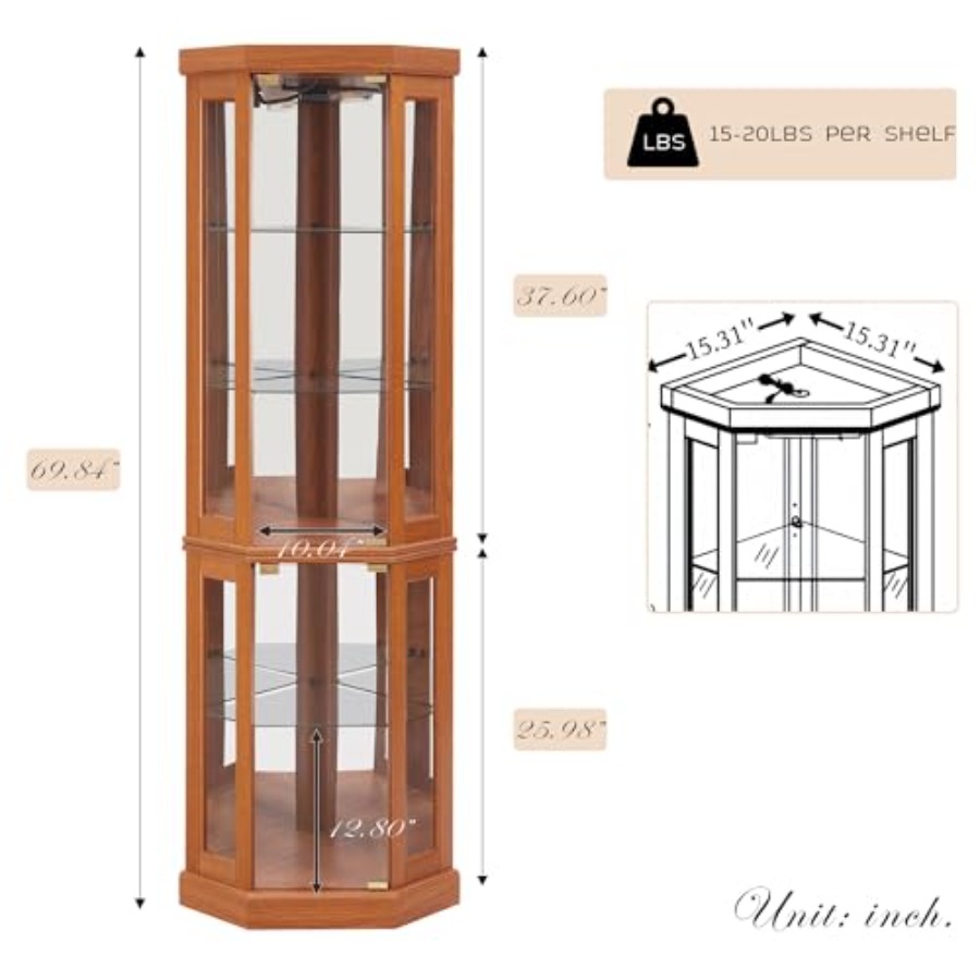 Vitrina de esquina para almace - H&M Home Decor reseña y precio