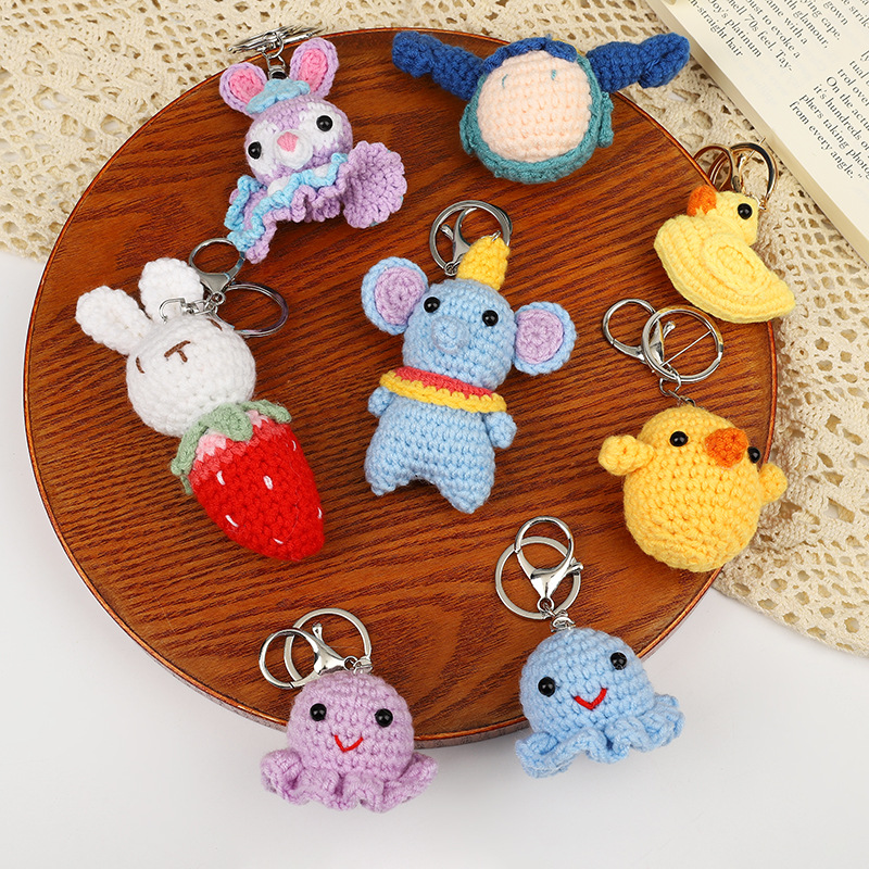 LLavero de lana de ganchillo a - Home Decor Korea reseña y precio