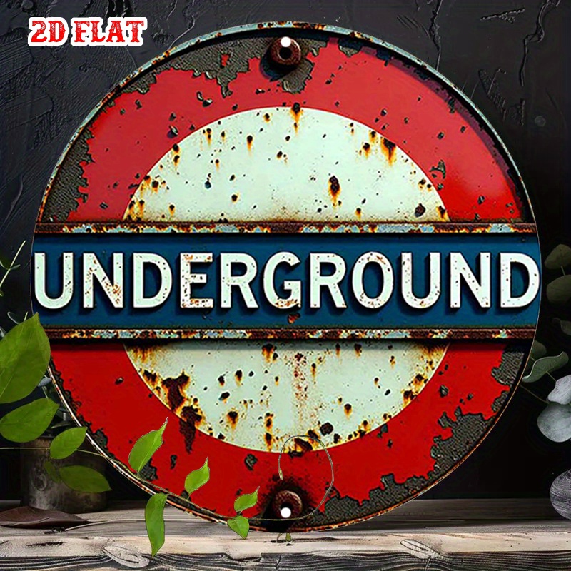 Letrero de madera circular sub - Home Decor London reseña y precio