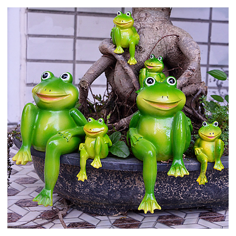 2 unids/set de estatua de rana - Home Decor Store reseña y precio