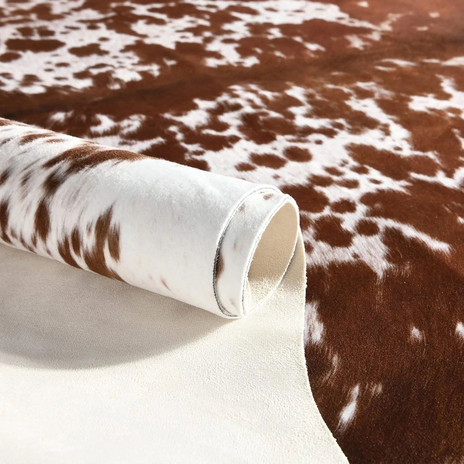 Alfombra de piel sintética con - Cowhide Rug Faux reseña y precio