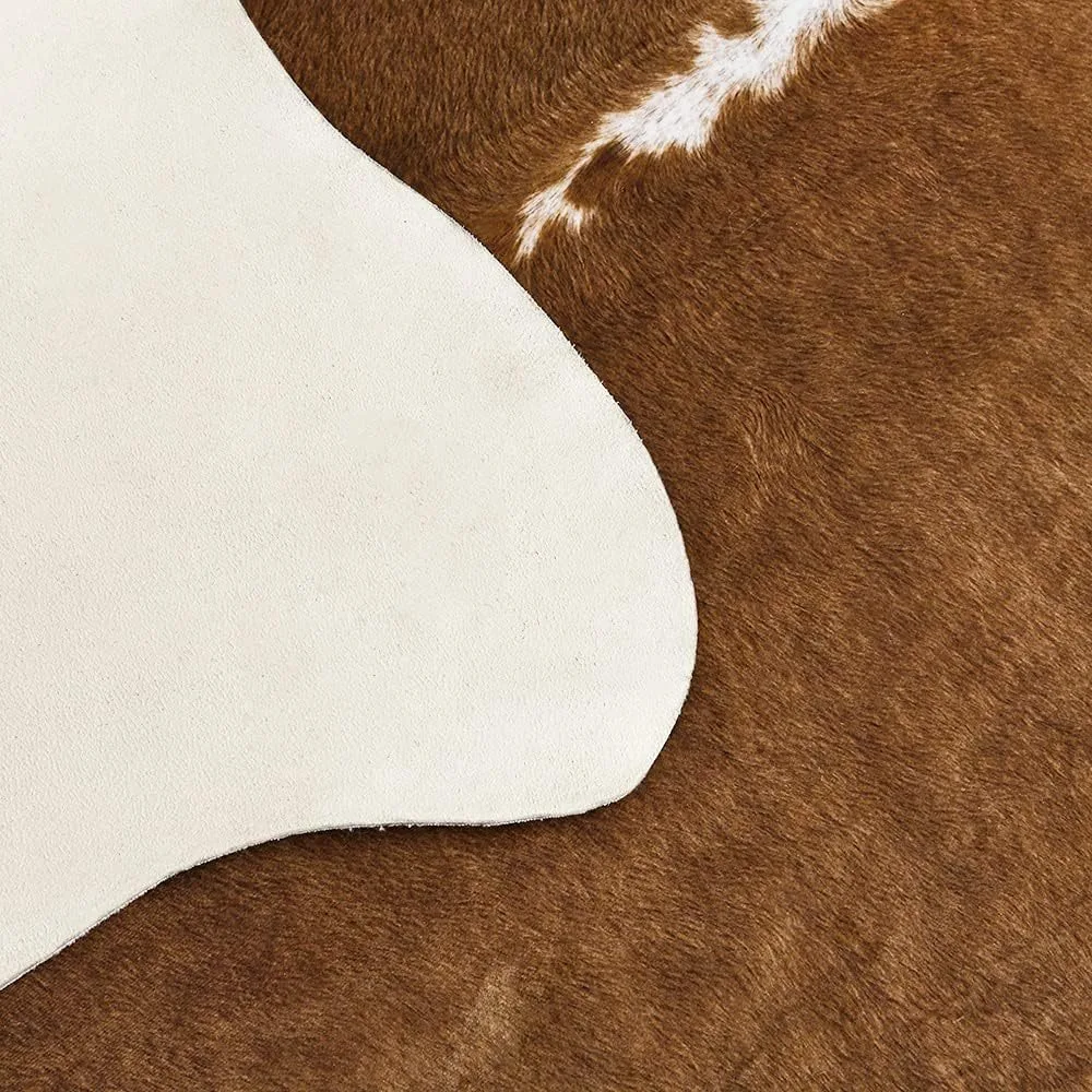 Alfombra de piel sintética con - Cowhide Rug Faux reseña y precio