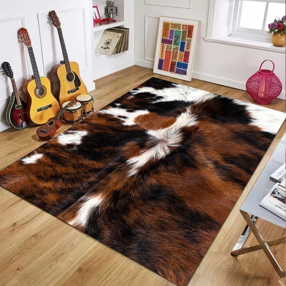 Alfombra con Patrón de Piel de - Cowhide Rug Faux reseña y precio