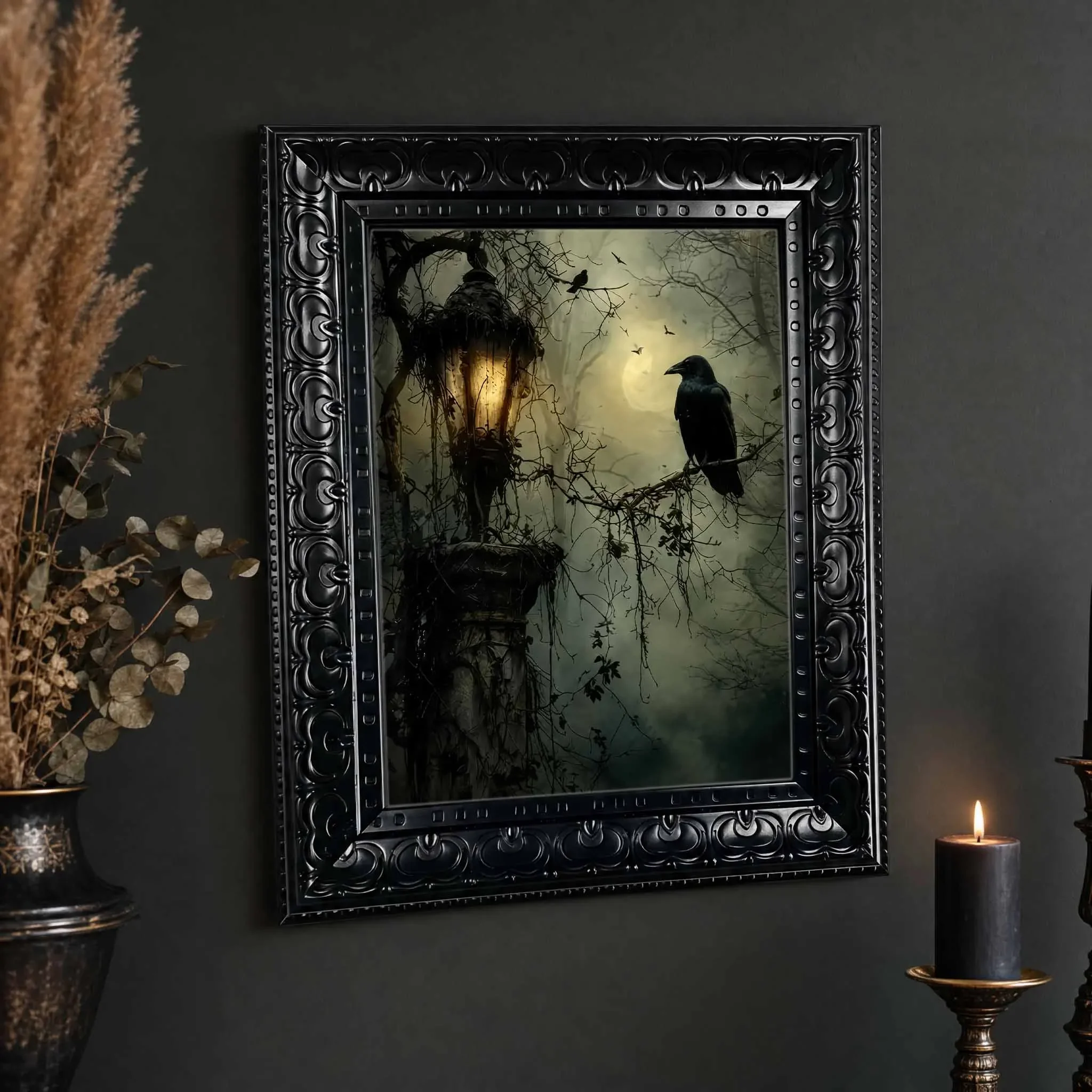 Arte de pared para Halloween,  - Home Decor Gothic reseña y precio