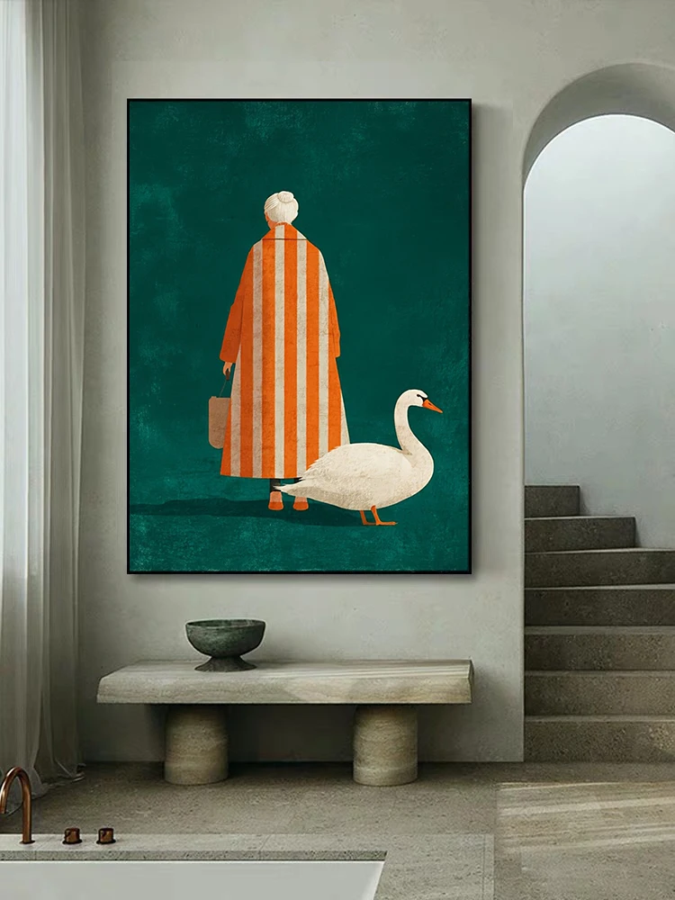 Figura en naranja, póster de r - Home Decor Orange reseña y precio