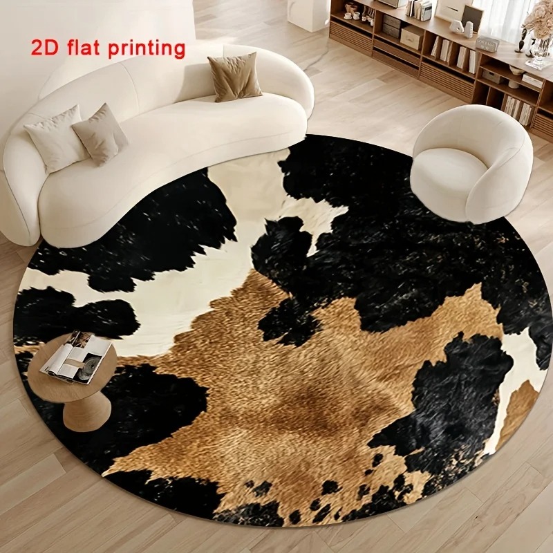 Alfombra redonda de imitación  - Cowhide Rug Faux reseña y precio