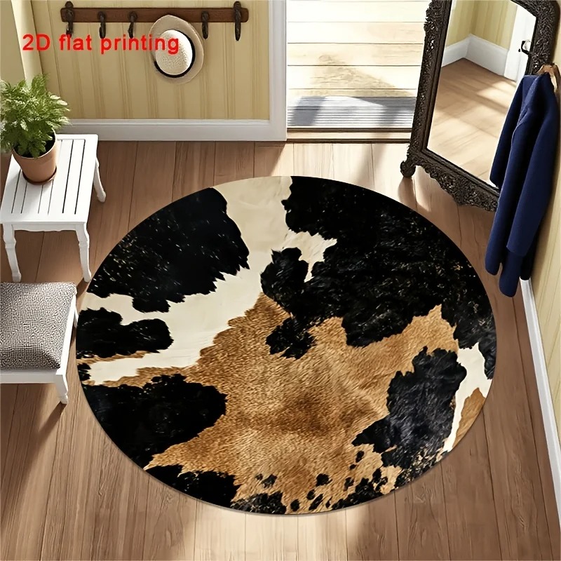 Alfombra redonda de imitación  - Cowhide Rug Faux reseña y precio