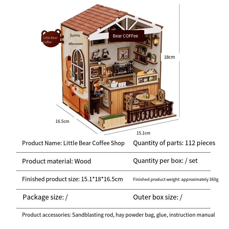 Rompecabezas de Casa de Café M - Home Decor Store reseña y precio