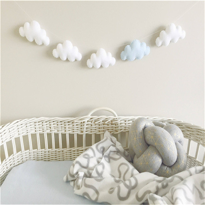 Guirnaldas de nubes de fieltro - Home Decor Korea reseña y precio