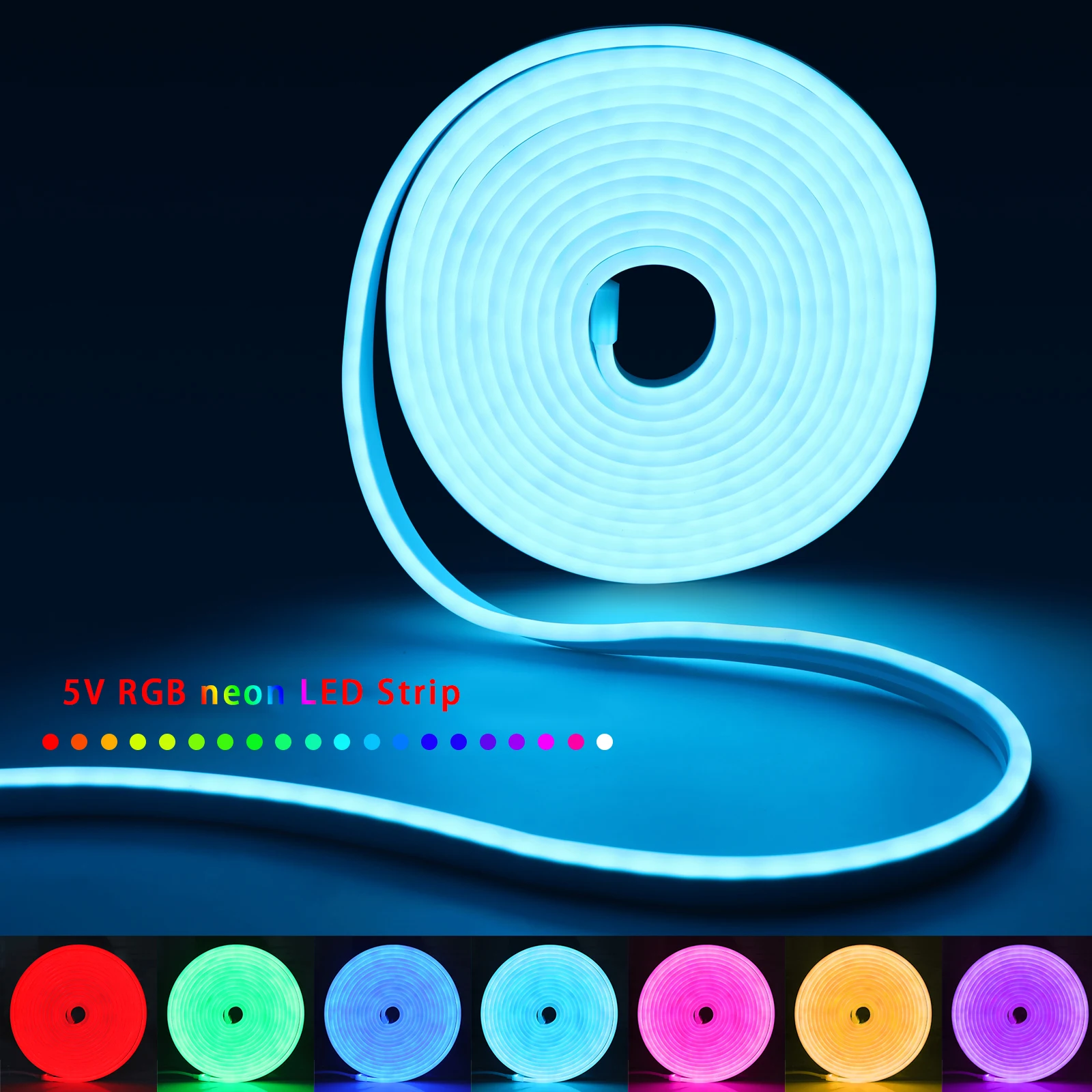 Tira de luces LED de neón RGB  - Home Decor Happy reseña y precio